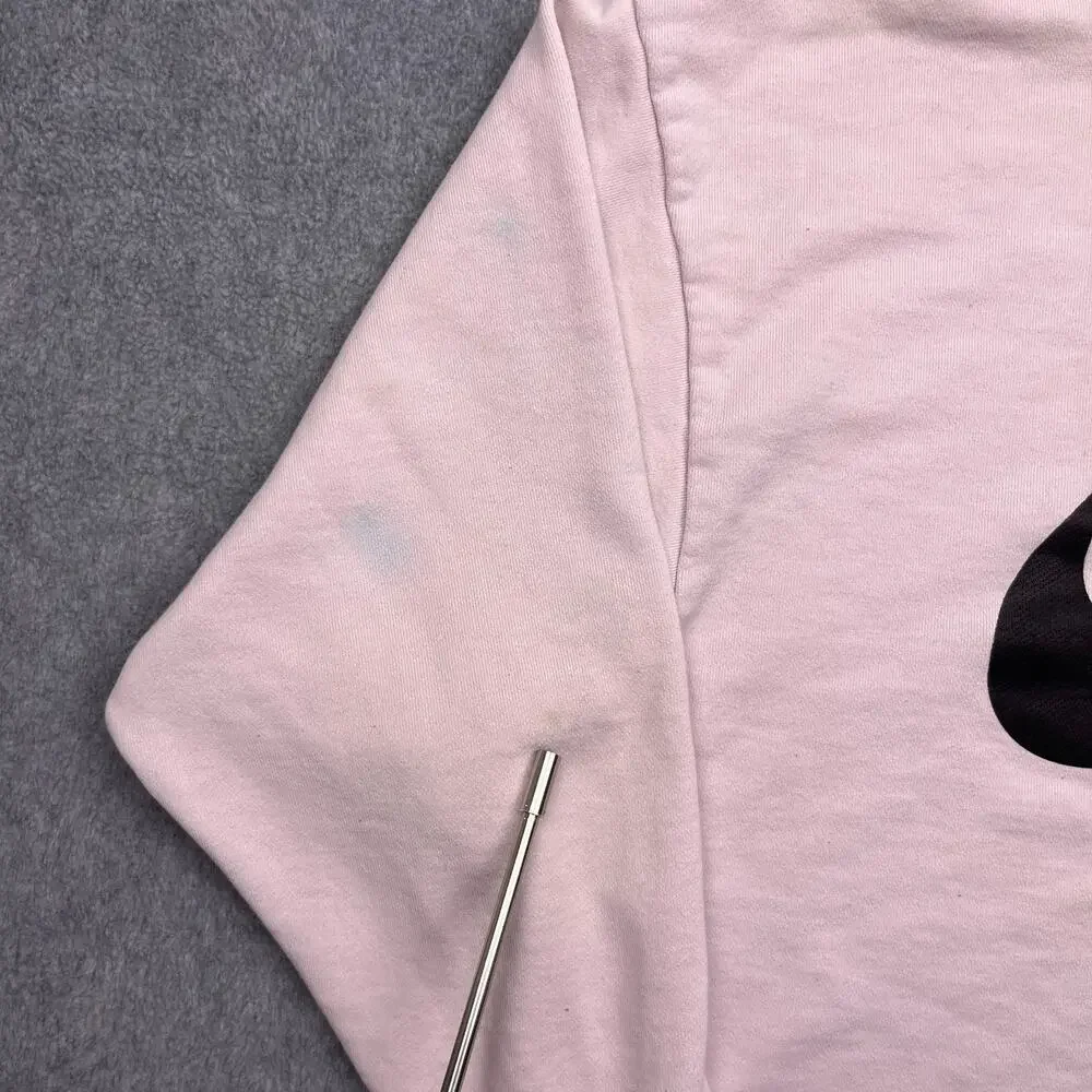 nike sportswear archive sweatshirt pink cropped swoosh large‎